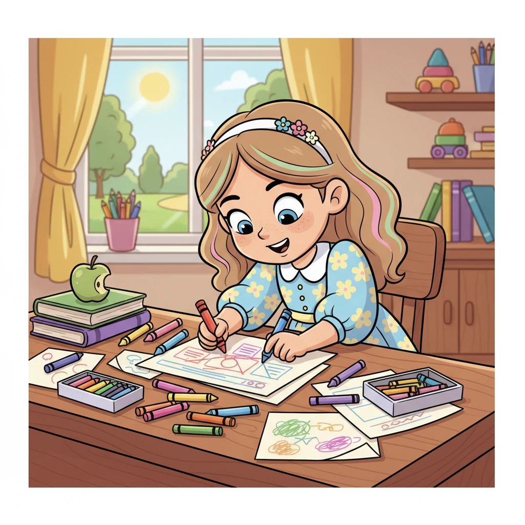 With a happy hum, Penny began sketching her vision. Her desk became a whirlwind of bright crayons and paper, drawing clean layouts and playful buttons. She imagined a website as easy to use as a favorite storybook.