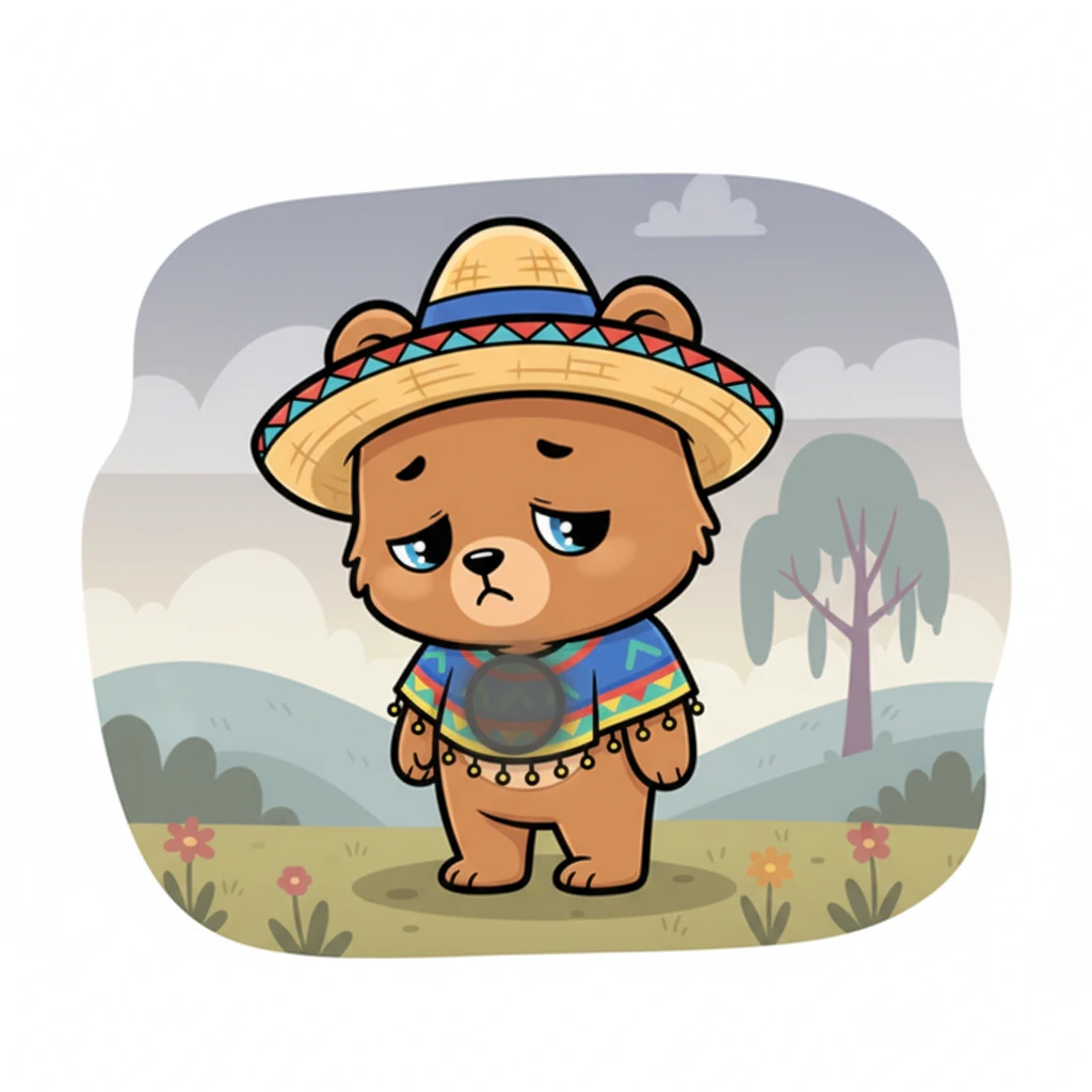 Un día, algo extraño sucedió. La luz en el corazón de Nico comenzó a parpadear, luego a atenuarse, hasta que casi desapareció. El osito sintió una tristeza profunda y sus hombros se encogieron, sus ojos perdieron su brillo habitual.