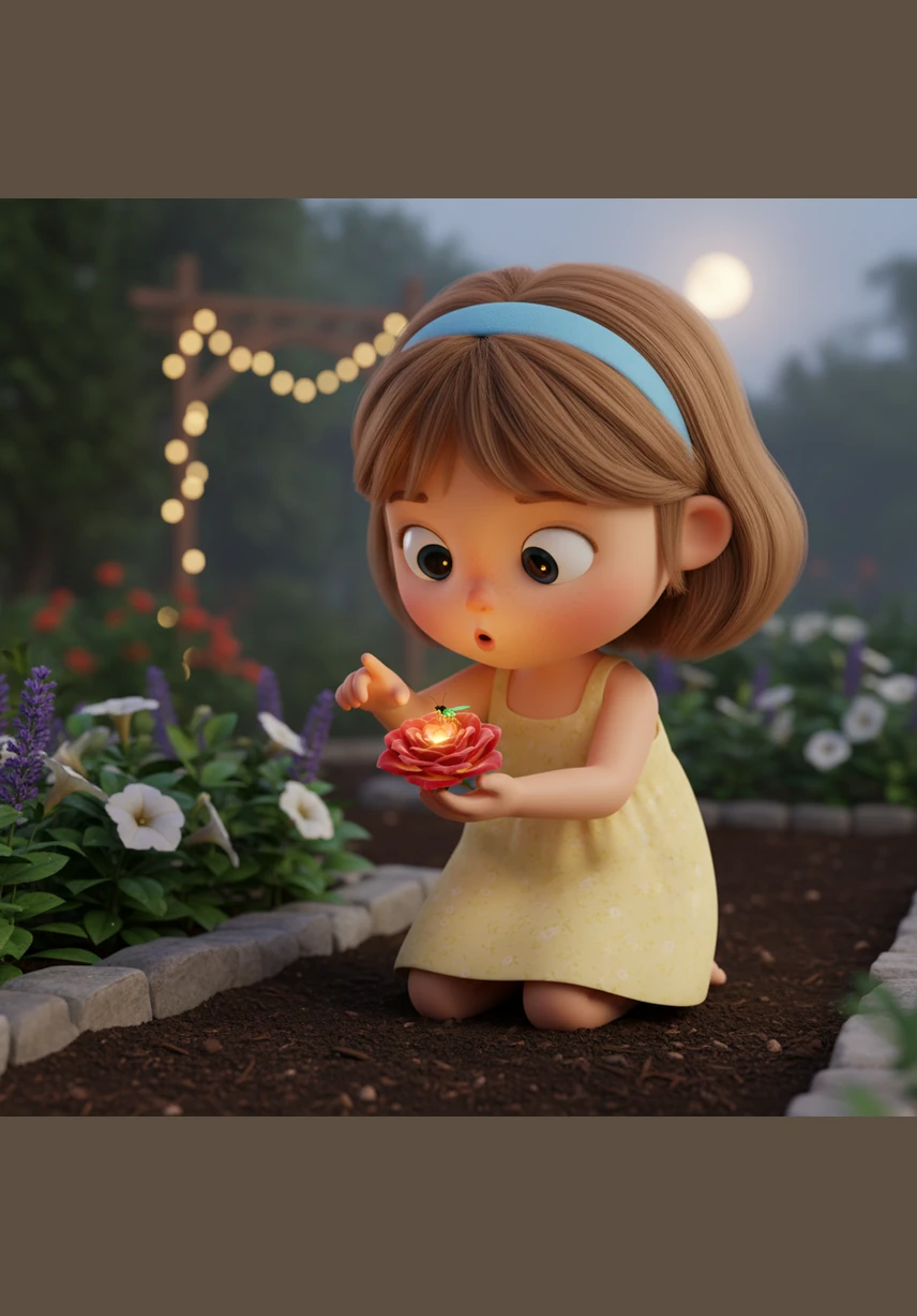 Lily made a solemn promise to protect the garden and visit Rosetta every day, nurturing the bond between the two worlds. With a soft sigh of happiness, the rose bloomed even wider, casting a protective aura over the entire backyard.