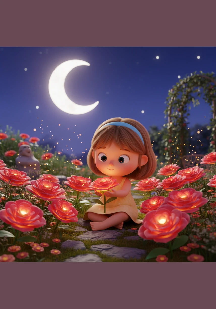 As the moon rose, the garden settled into a peaceful, magical slumber, glowing faintly under the stars. Lily walked back to her house, knowing that she was now the guardian of a magnificent secret and a bridge to a world of wonder.
