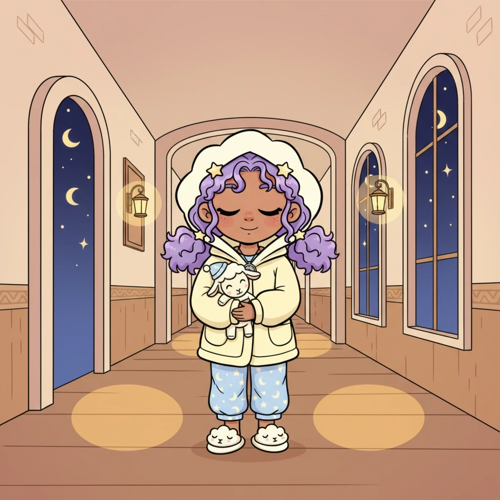 Feeling wonderfully peaceful, you gently make your way back to your sleeping chamber, ready for a deep and restful sleep. The academy feels like a warm, protective embrace, keeping you safe and sound through the quiet night. Your body feels lighter, your mind calmer, as you anticipate the softness of your bed.