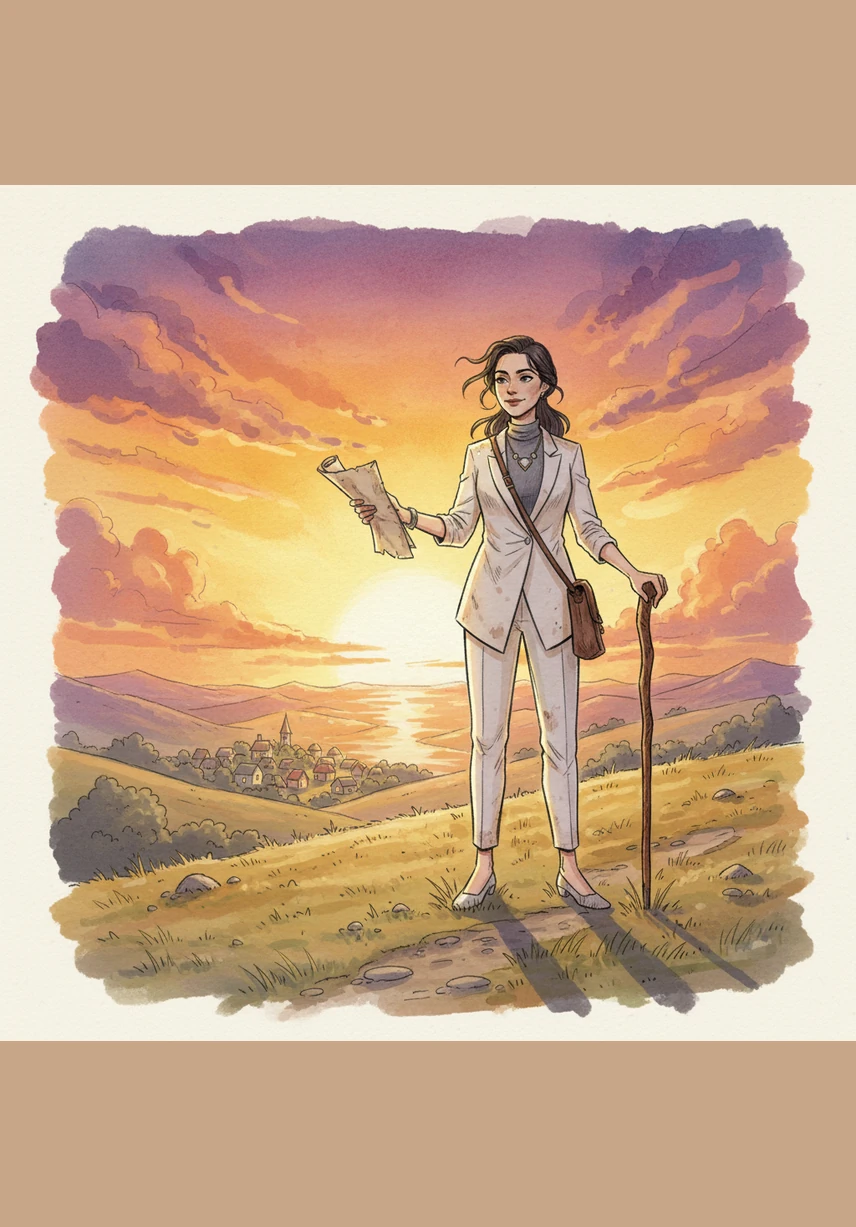 As the sun sets, painting the sky in shades of gold and purple, Aruuke sits by a quiet stream and reflects on her journey. Her heart is full of hope as she looks at the prosperous, peaceful, and green land she calls home. The dream of a developed Kyrgyzstan is no longer just a vision; it is a beautiful, living reality.