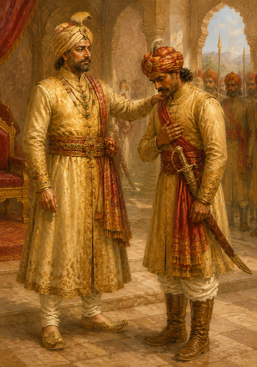 The King himself placed his hand on Veer Pratap’s shoulder, trusting him above all other warriors in the land. The safety of our borders lies in your hands, the King declared, as Veer Pratap bowed in a silent promise of loyalty.