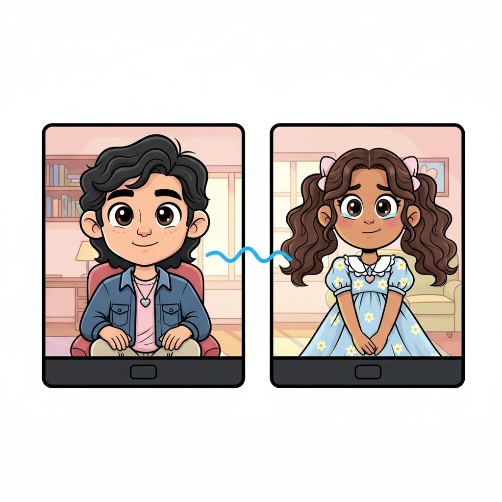 Aarush listens intently, his expression one of calm understanding, as Pranjali pours out her heart through the screen. She feels a profound relief, as if his digital presence has become a safe harbor, a gentle anchor in her storm.