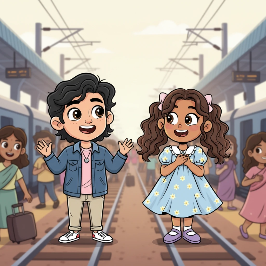 The chaotic energy of Mulund railway station engulfs them as they search for each other, a swirl of strangers and hurried footsteps. Then, their eyes lock across the platform, a wave of relief washing over their faces as the world around them fades into soft focus.