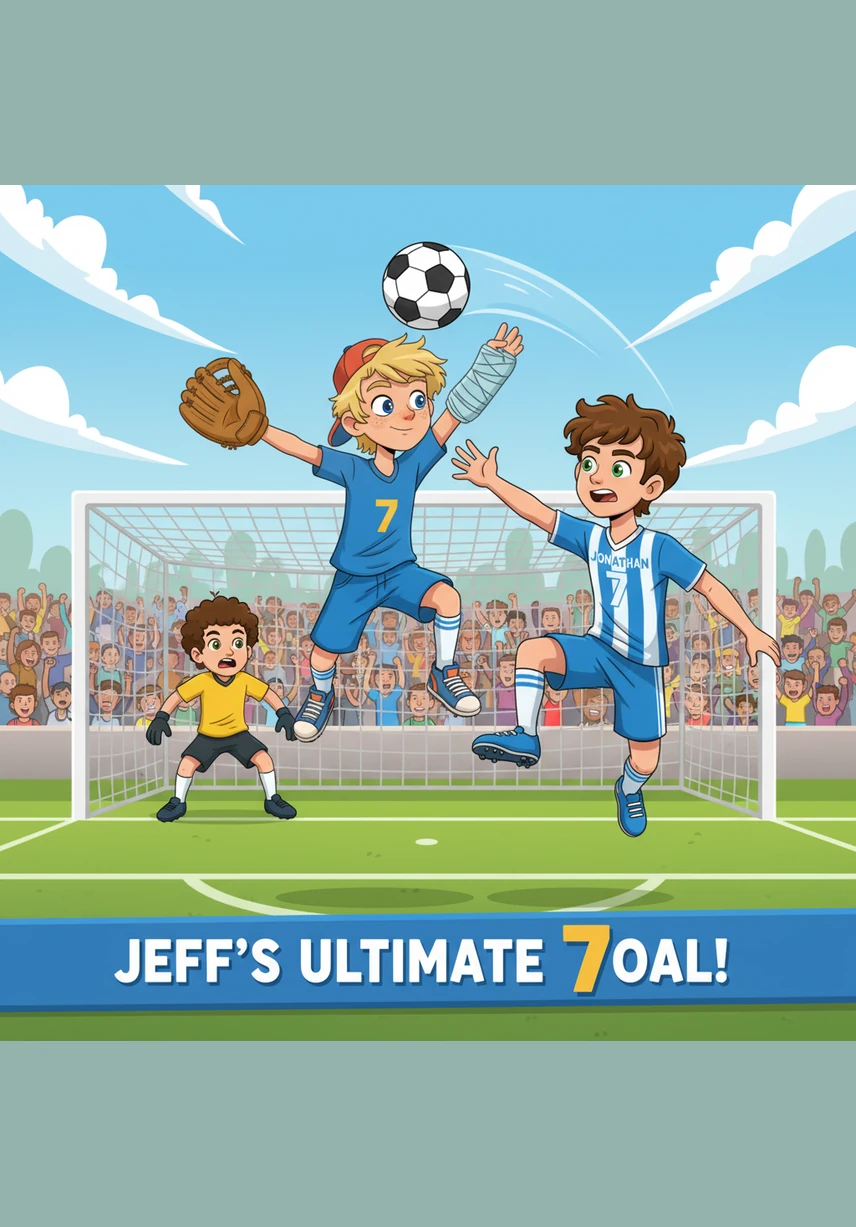 The whistle blew and the big game began against a formidable, strong team that pushed Jeff’s squad to their absolute limits. Despite missing an early chance to score and feeling overwhelmed, the boys stayed focused, defending their goal with every bit of heart and strength they possessed.