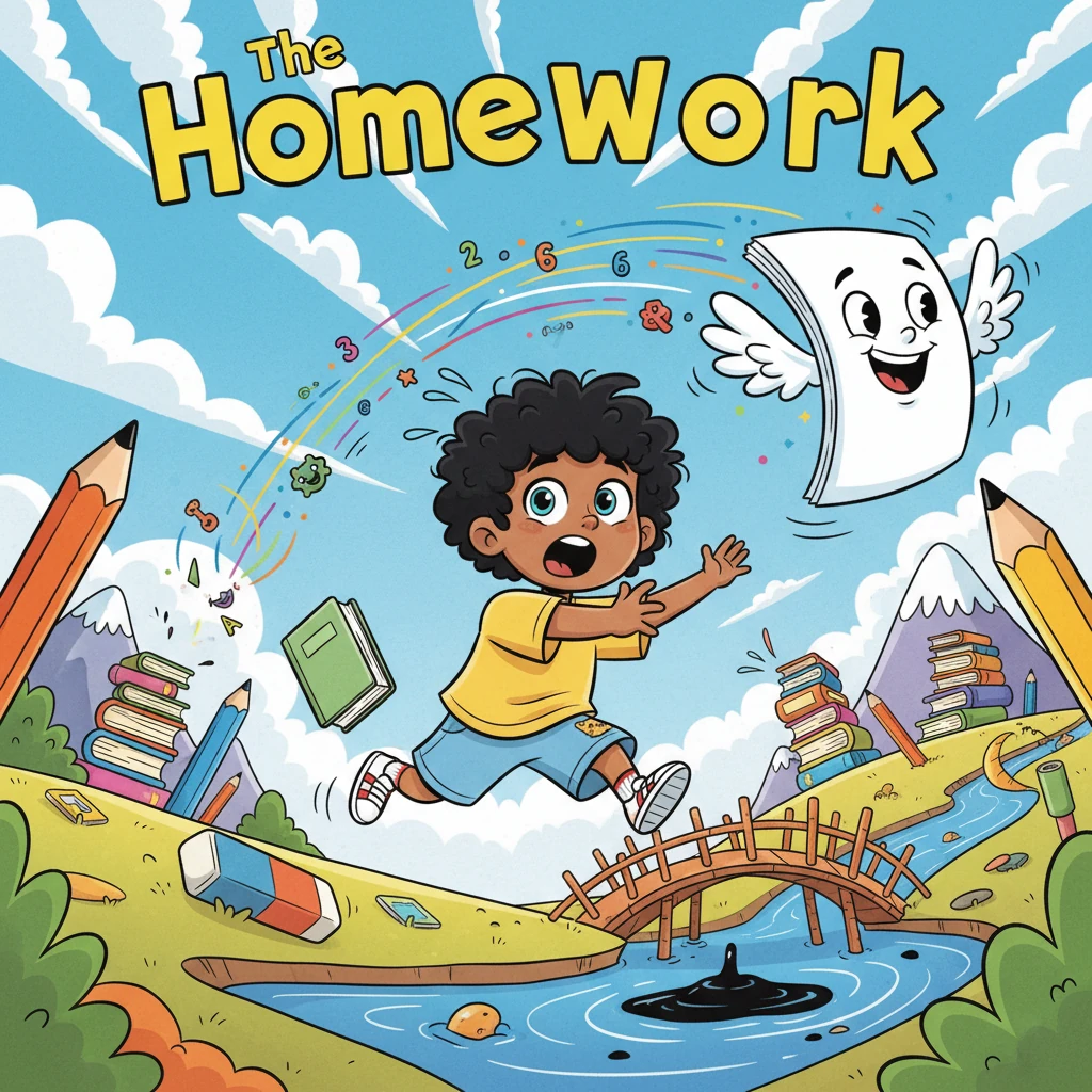 Darshan and the Great Homework That Ran Away 😂 - Adventure stories