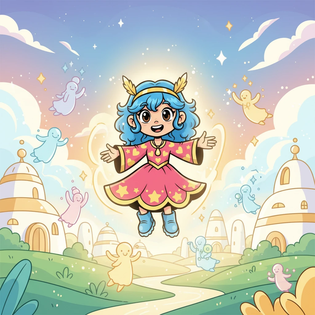 Alcione vivia em Alvorada Nova, uma colônia espiritual radiante, repleta de paz e harmonia. Lá, ela estudava, ajudava outros espíritos e irradiava felicidade, cercada por uma luz suave e acolhedora. Mesmo nesse paraíso, uma saudade persistia em seu coração.