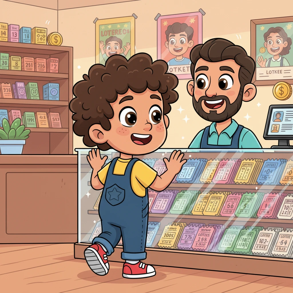 Leo Loterías era un niño con ojos brillantes y una imaginación desbordante. Le encantaba visitar la colorida administración de loterías del pueblo, llena de boletos brillantes y el murmullo de la esperanza. Era un lugar especial donde los sueños parecían estar a la vuelta de la esquina, esperando ser descubiertos.