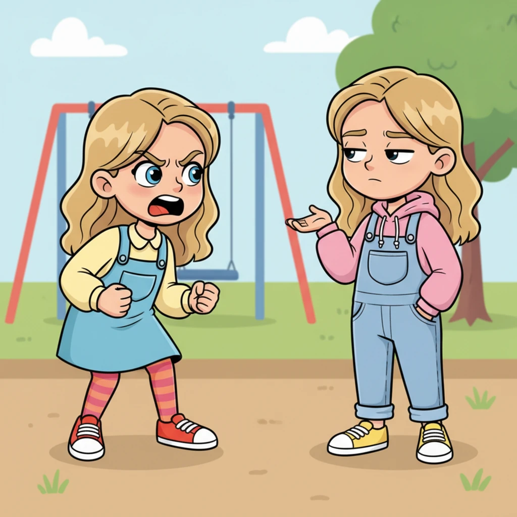 Steffanie found Bella, her face a storm of hurt and anger. She confronted her best friend, demanding an explanation for the sudden betrayal. Bella simply shrugged, her expression cool and indifferent, showing no remorse or care for Steffanie's feelings.