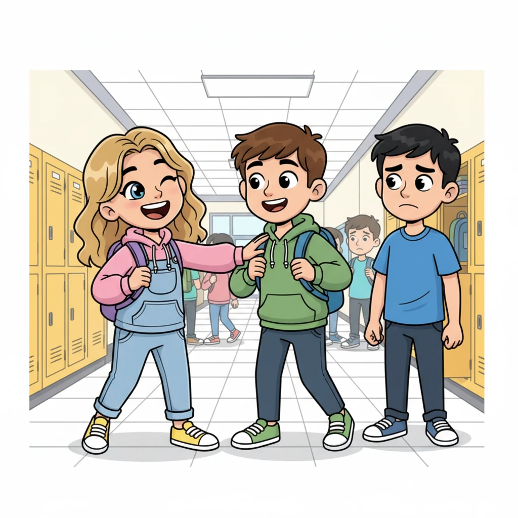 Steffanie started spending more time with Tayte, laughing loudly and playfully nudging him in the hallways, making sure Hunter noticed. Hunter, witnessing their joyful interactions, started to look uneasy, a flicker of jealousy crossing his face. His usual confidence began to waver.