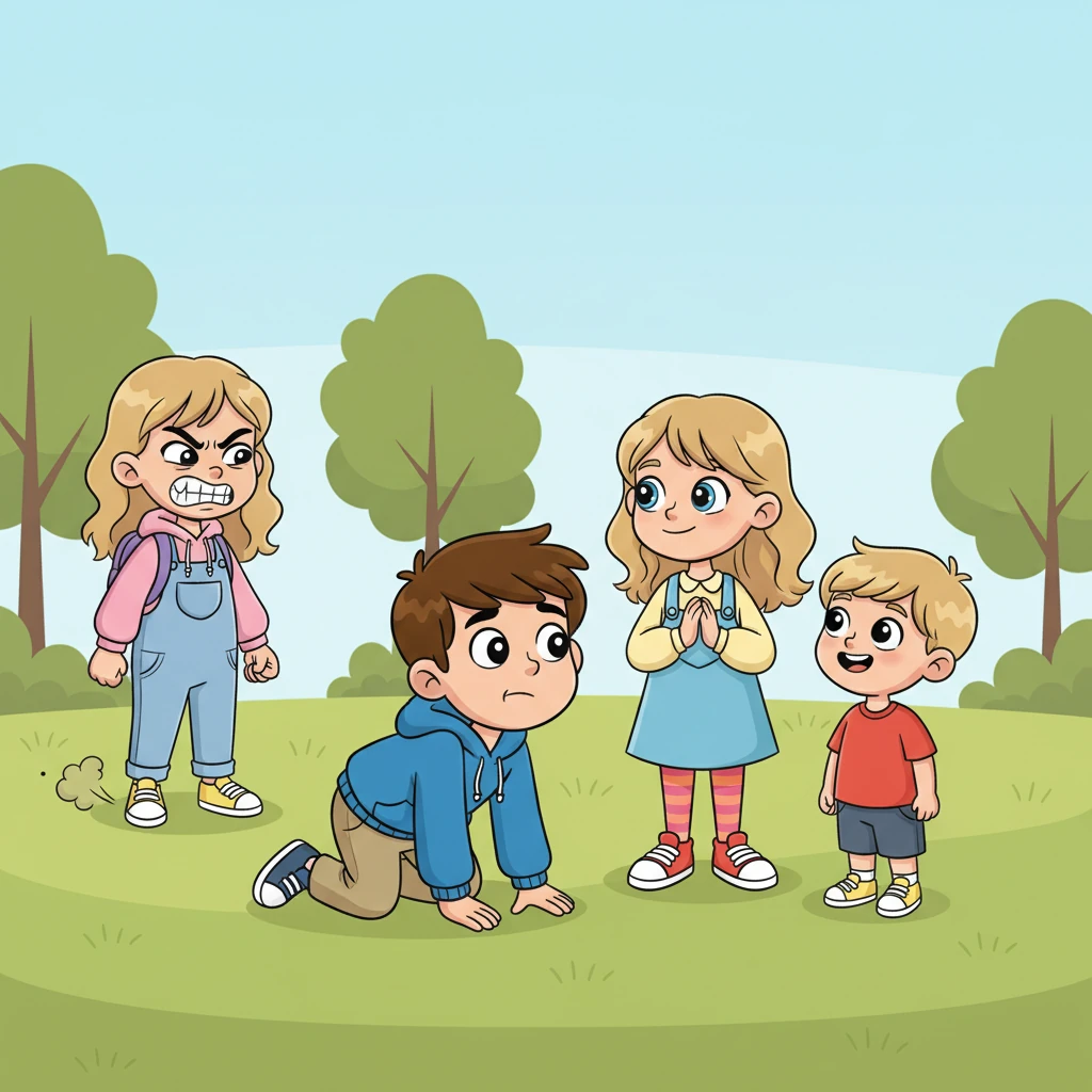 Hunter, seeing Steffanie so happy with Tayte, realized the mistake he had made. He approached Steffanie, a sheepish, apologetic look on his face, practically crawling back to win her over. Bella, watching from a distance, stomped her foot in a fit of rage, feeling utterly betrayed herself.