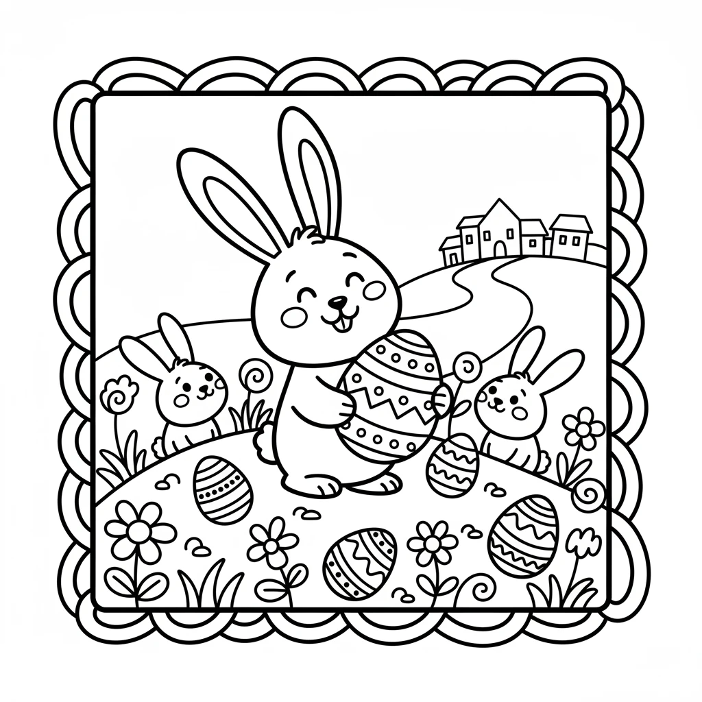 easter pages to print and color