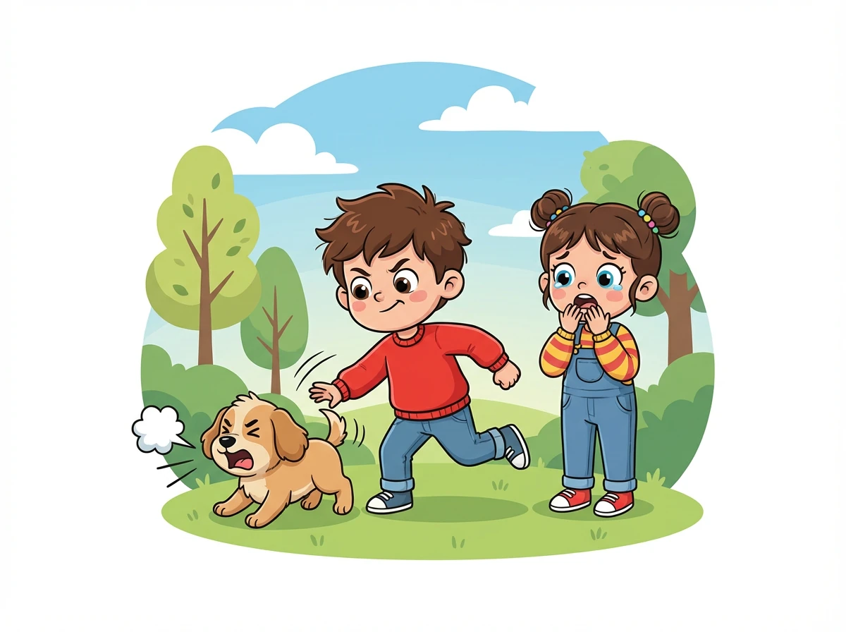 Kırmızı kazaklı çocuk, aniden Aslı'nın yanına geldi ve Pamuk'u iterek yere düşürdü. Aslı çok şaşırmış ve üzülmüştü. Pamuk havlayarak çocuğa doğru koştu.