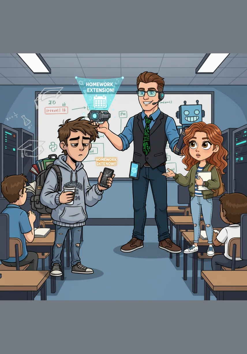 Classmates gather around Caleb to cheer for his success, and his friend Maya gives him a tired, sincere smile for his supposed brilliance. While the room is filled with applause and praise, a cold knot of guilt begins to tighten in Caleb’s stomach.