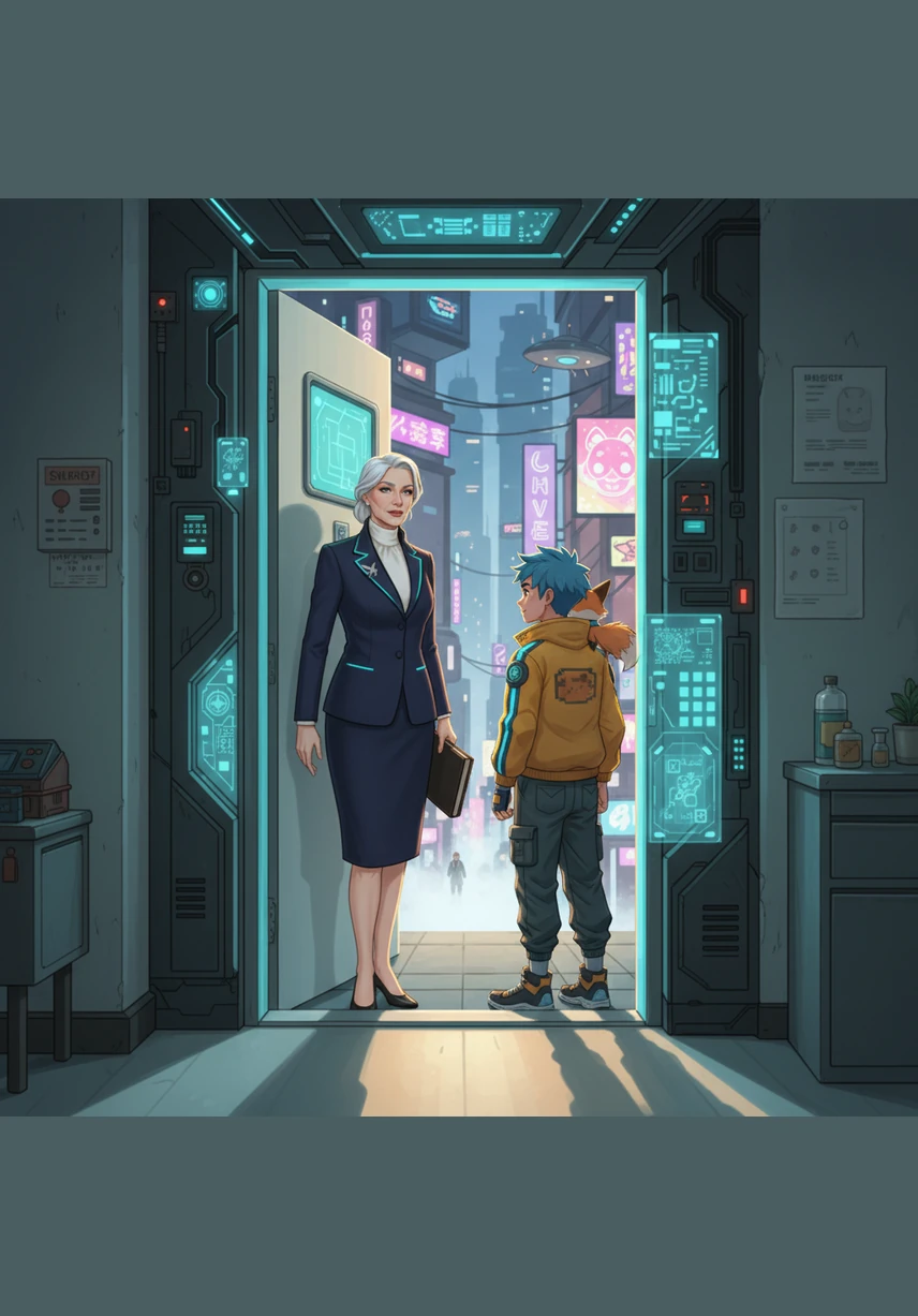 Maria opens the door before Leo can even knock, her expression filled with a grace and warmth that needs no words. Tears well in Leo’s eyes as he steps into her embrace, feeling the unwavering strength of a love that never gave up on him.