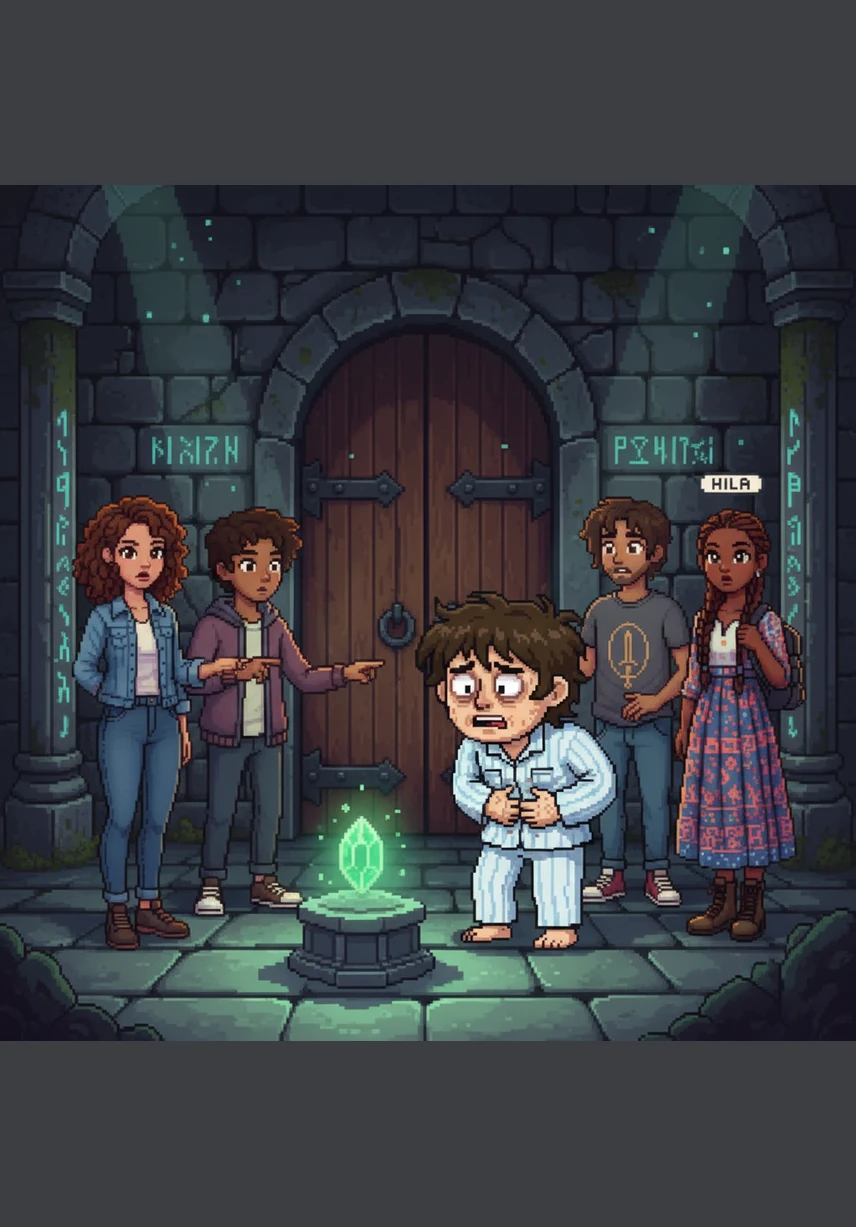 Leo and his friends gather outside the glowing entrance of a popular local restaurant, their faces bright with anticipation. The evening air is cool, and they talk excitedly about the wonderful meal they are about to share.