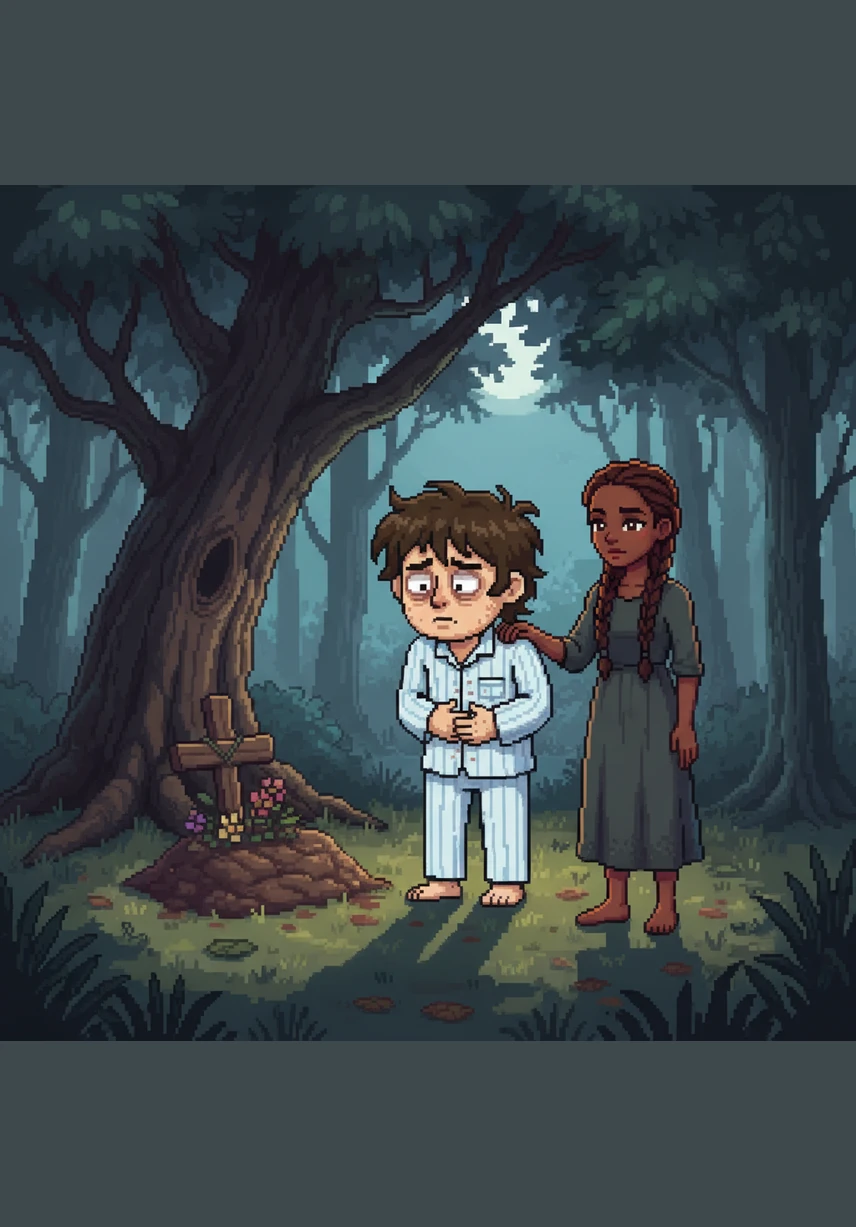 Leo spends the entire day tucked under his heavy blankets, looking pale and exhausted while his room stays quiet and dim. He feels weak and miserable, realizing that the wonderful dinner from the night before has made him very sick.