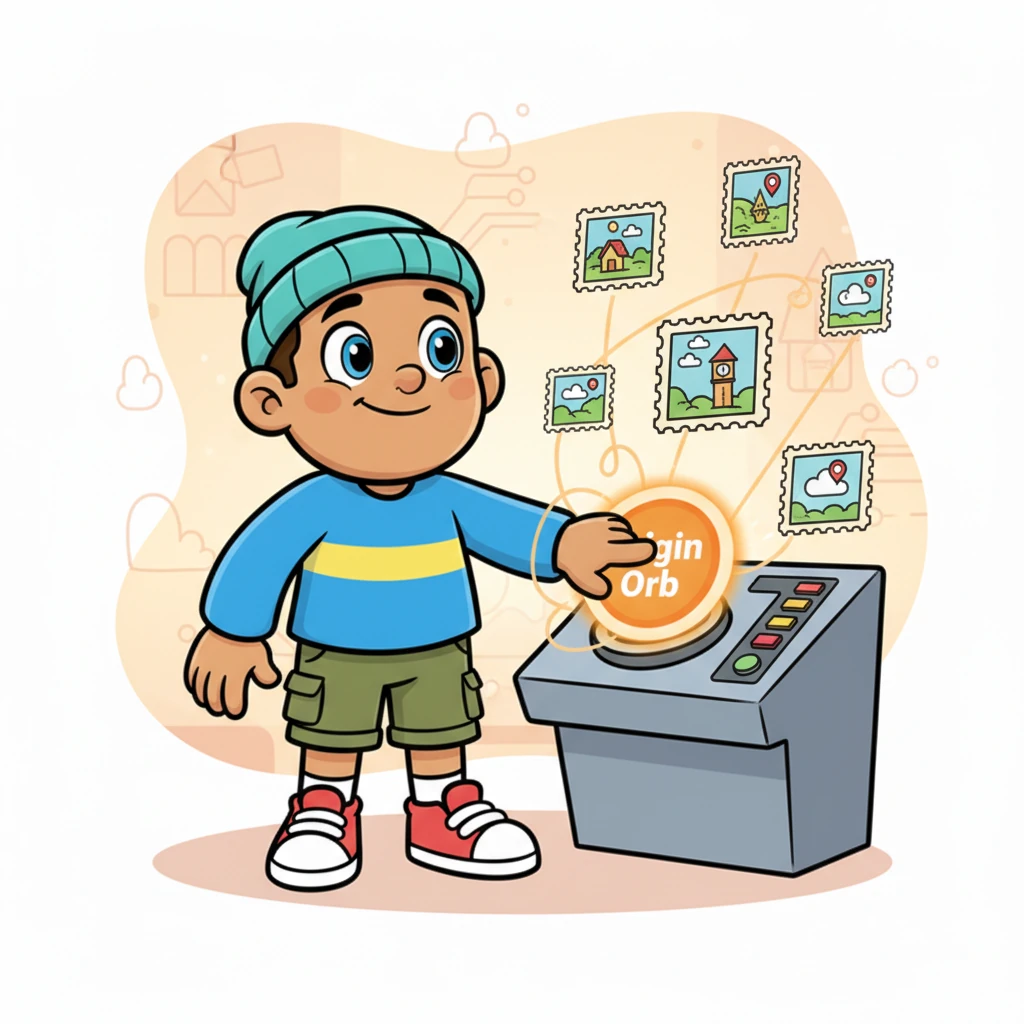 Next, Pip pressed a glowing 'Origin Orb' button on the portal's control panel. Little maps popped up, showing the playful 'IP Addresses' – like secret stamps telling Pip precisely where each message began its adventure across the digital world.