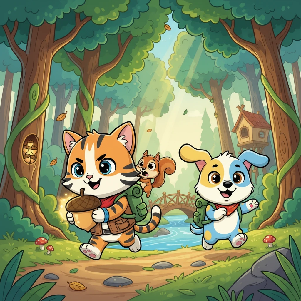 Tigro and Pongo's Acorn Adventure - adventure