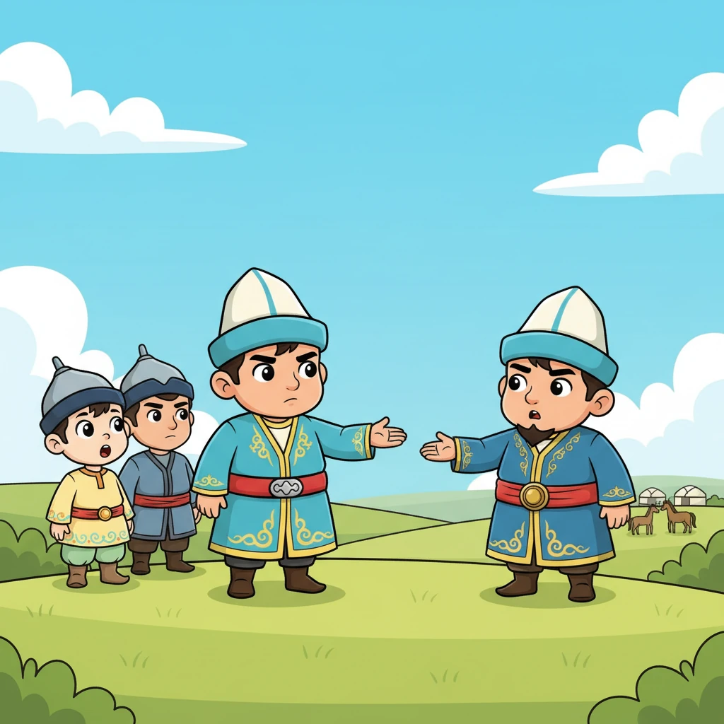 Абылай хан сабырлы, бірақ қатаң үнмен жауап береді. Ол Батыр Баянсыз шайқасқа шыға алмайтынын түсіндіреді. Ханның көзқарасы Баянның қаншалықты маңызды екенін көрсетеді, ол олардың жеңісі үшін қажетті батыр.