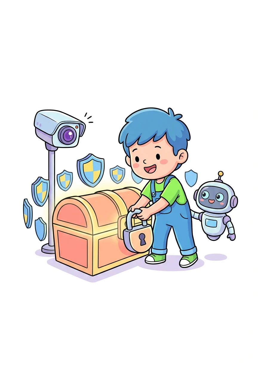 Alex added security measures, ensuring that the sensitive information remained protected.