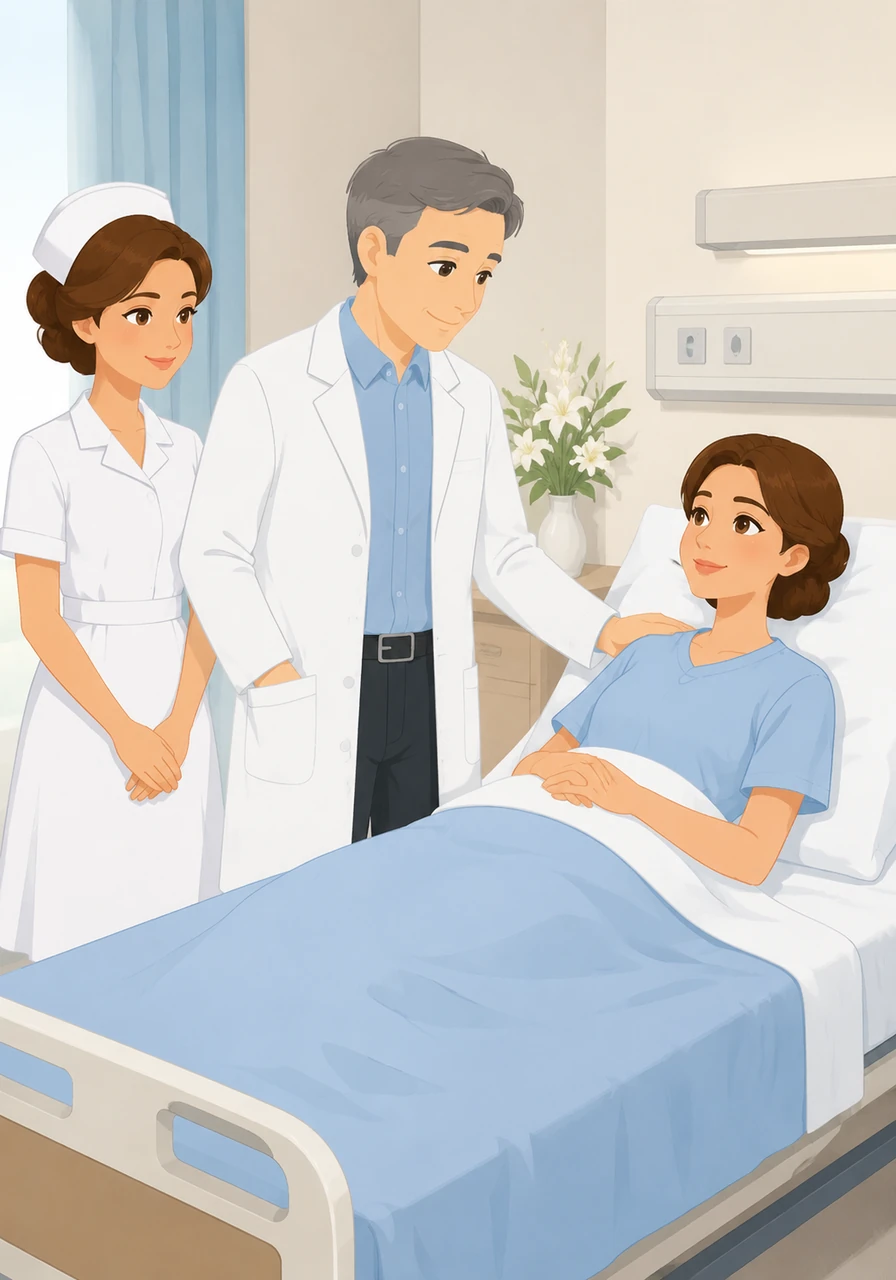 The doctor checked on Maya one last time, praising her excellent progress and confirming she was clear to finish her recovery at home. Maya smiled gratefully, feeling a deep sense of relief washing over her.