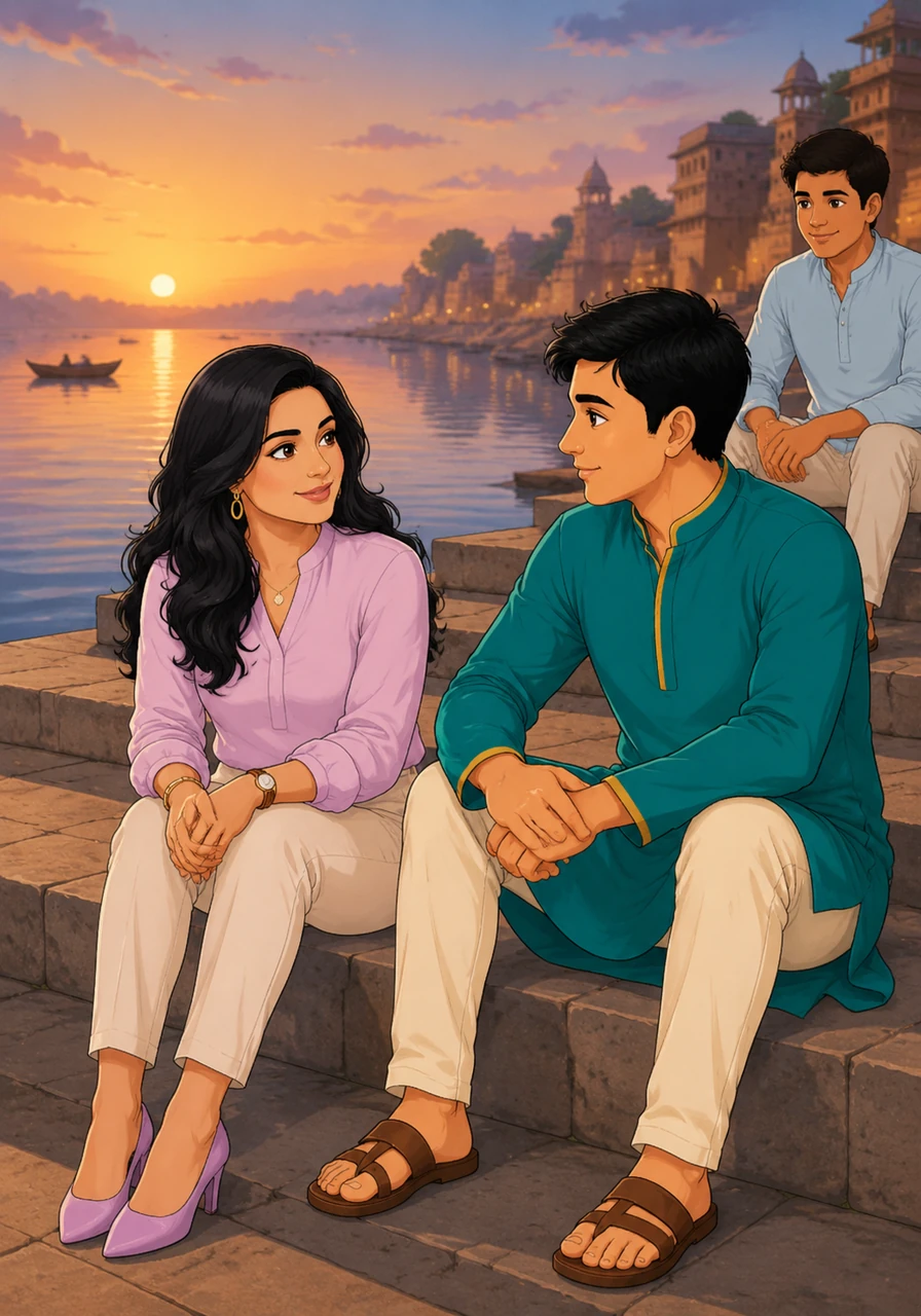 As weeks pass, Arjun and Najma share quiet conversations by the riverside, finding an unexpected and deep emotional connection that bridges their different backgrounds.
