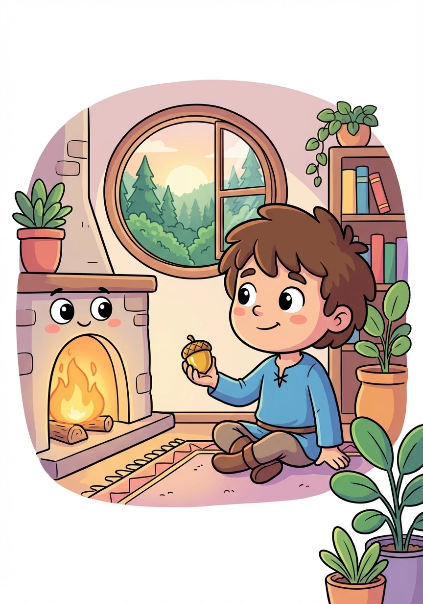 Ο Αρίωνας επέστρεψε στο σπίτι του γεμάτος όμορφες αναμνήσεις από την περιπέτειά του στο δάσος. Ήξερε ότι θα επιστρέψει σύντομα.