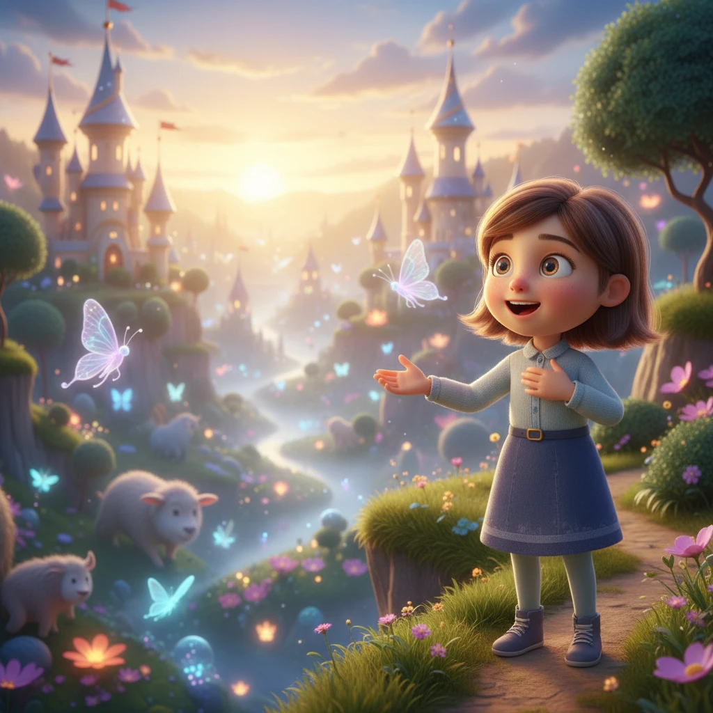 Lily's initial shock transformed into pure wonder. She imagined a place filled with mythical creatures and sparkling castles, a world beyond her wildest dreams. Her heart fluttered with excitement, eager to learn more about this hidden magic.