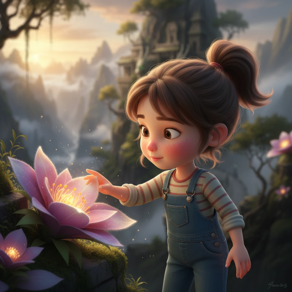 A wave of empathy washed over Lily. She felt a deep connection to Elara and the forgotten world, a yearning to help bring its light back. Her small hand reached out, gently caressing a soft petal, a silent promise forming in her heart.