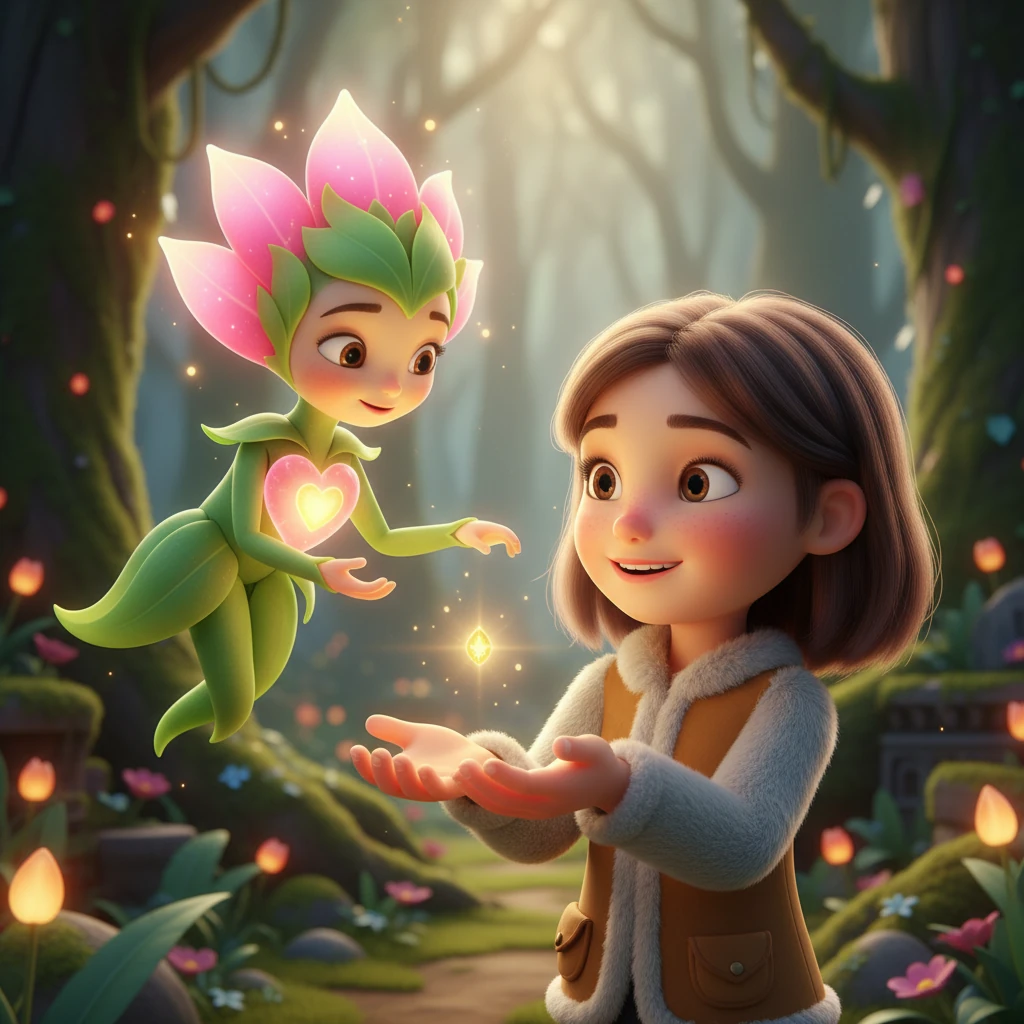 Elara's petals brightened slightly. "Your belief, little Lily, is a powerful spark. Remember the tales, dream the dreams, and share the wonder. Each act of imagination helps rekindle Aethelgard's glow." She offered a single, delicate seed from her heart.