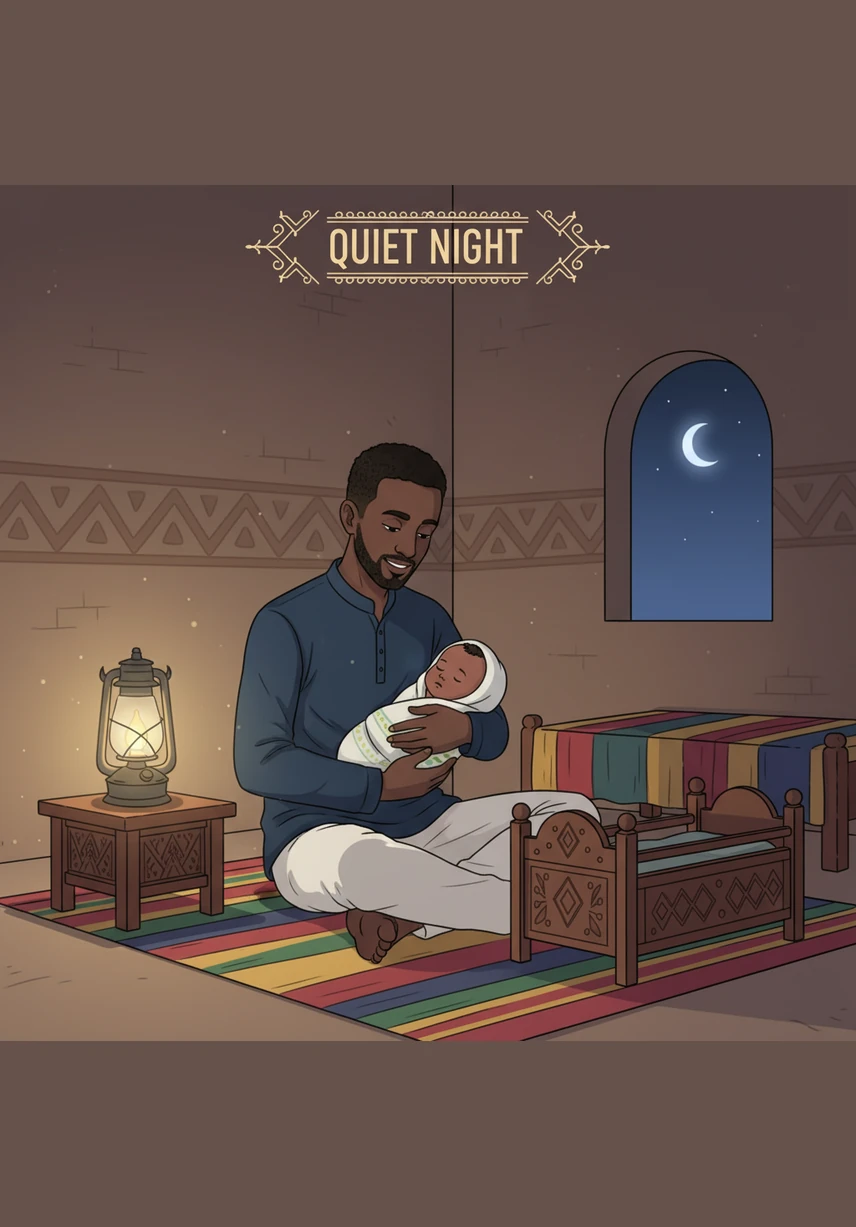 Tadios masterfully uses the five S’s—swaddling and shushing—to soothe his baby into a peaceful slumber. He has moved from surviving by default to parenting with intention, finding rhythm in the gentle sway of the quiet midnight hours.