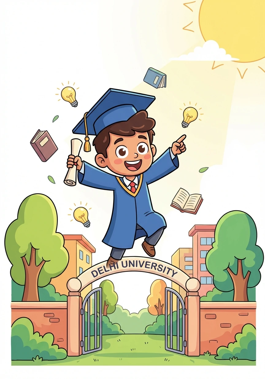 Brahmanand graduates from Delhi University, armed with knowledge and a renewed sense of purpose. He's ready to take on the world.