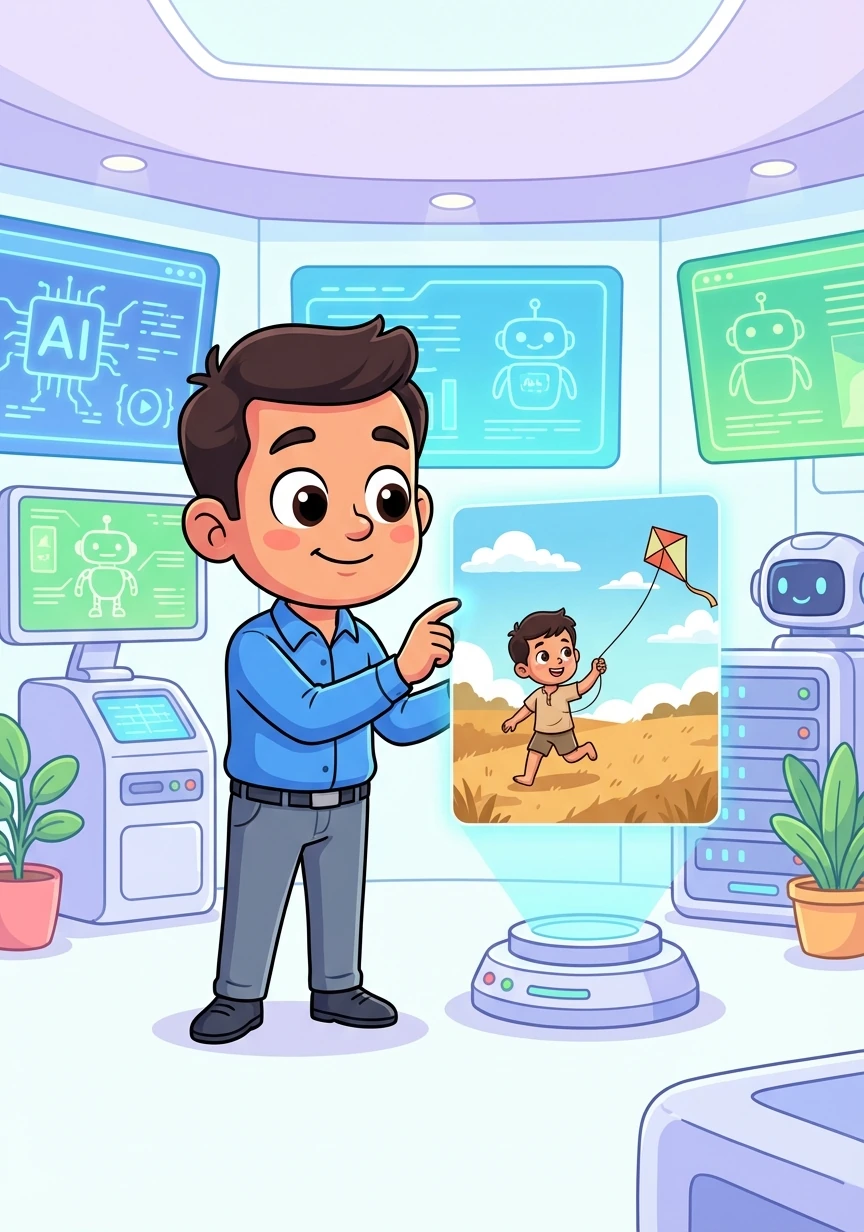 Years later, Brahmanand becomes a leading expert in AI, making a positive impact on society. He remembers his journey, from the fields of Bihar to the forefront of technology.