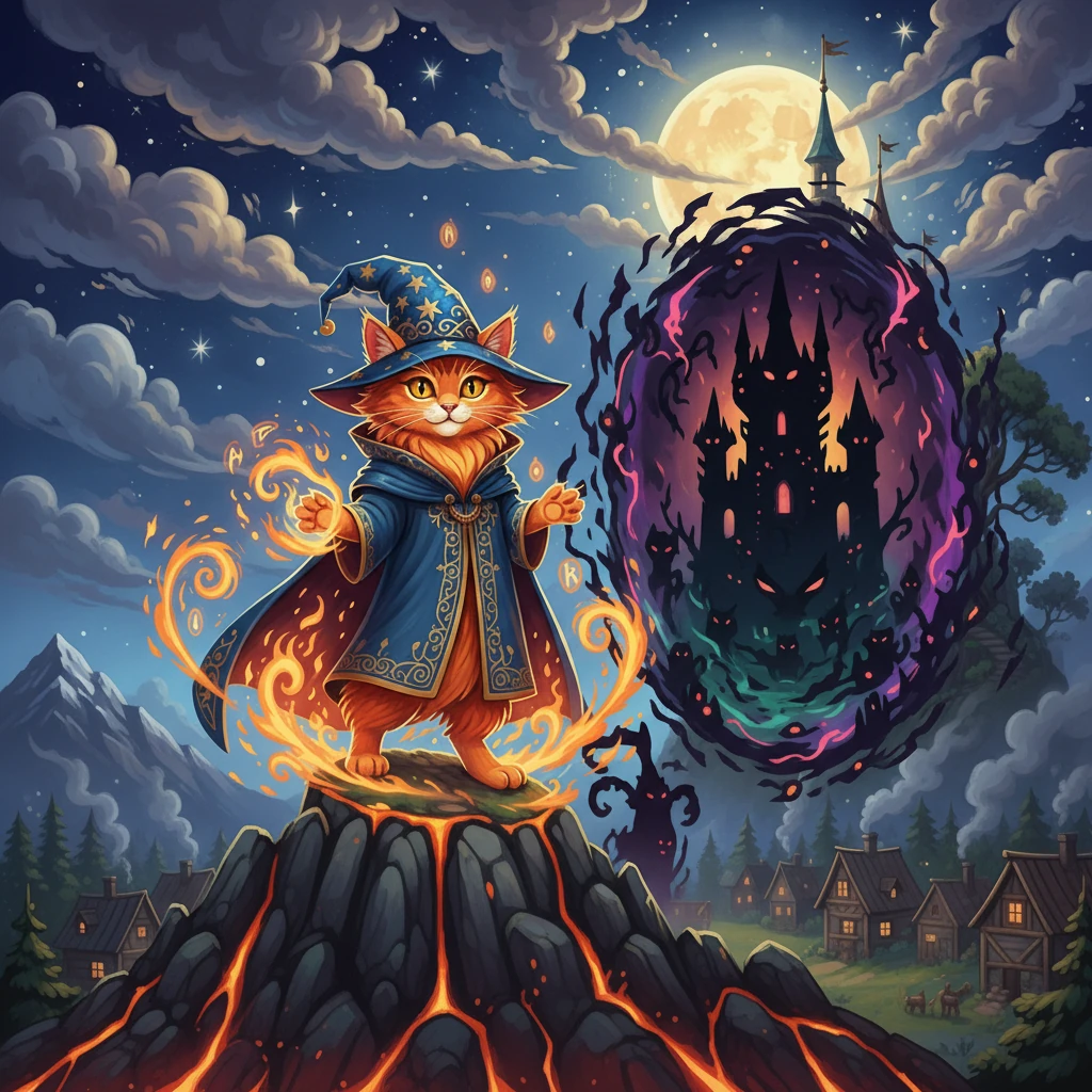 В ходе битвы Огненный Кот узнал о тайне Забытого Мира – месте, где зло собирало силы для захвата других измерений. Ему предстояло найти способ остановить это зло и спасти не только этот мир, но и все остальные.