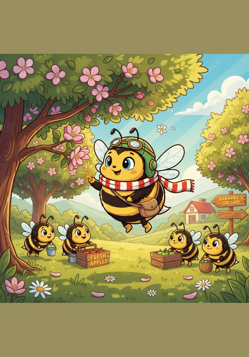 Without Barnaby’s hard work, the apple trees would be bare and the strawberry patches would be empty of their sweet, red treats. He is the secret ingredient that makes our favorite snacks grow big and delicious.