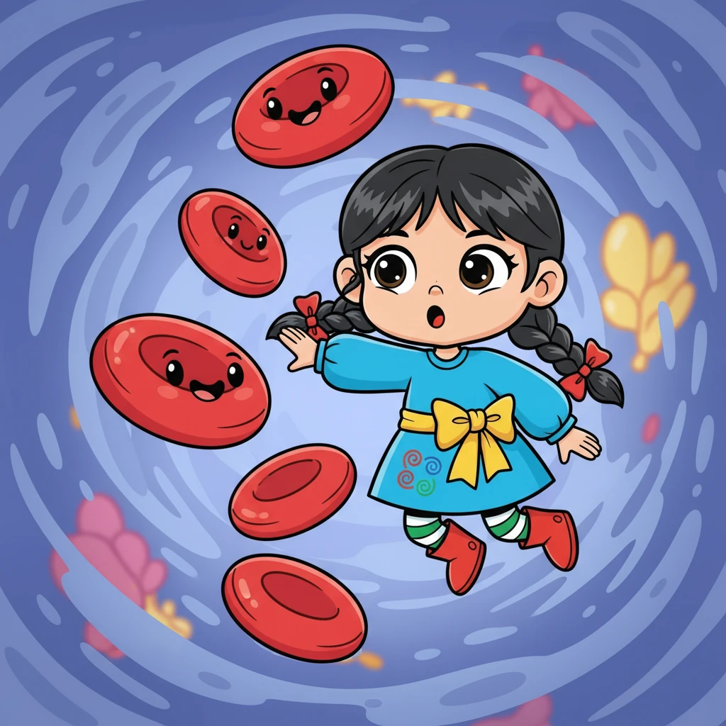 Айгүл ағзаның ішіндегі саяхатқа аттанды. Ол қан тамырларымен жүзіп бара жатқан қызыл қан жасушаларымен танысты. Айгүлдің көзі таңғажайып жаратылыстарға толы ішкі әлемге таңырқай қарады.