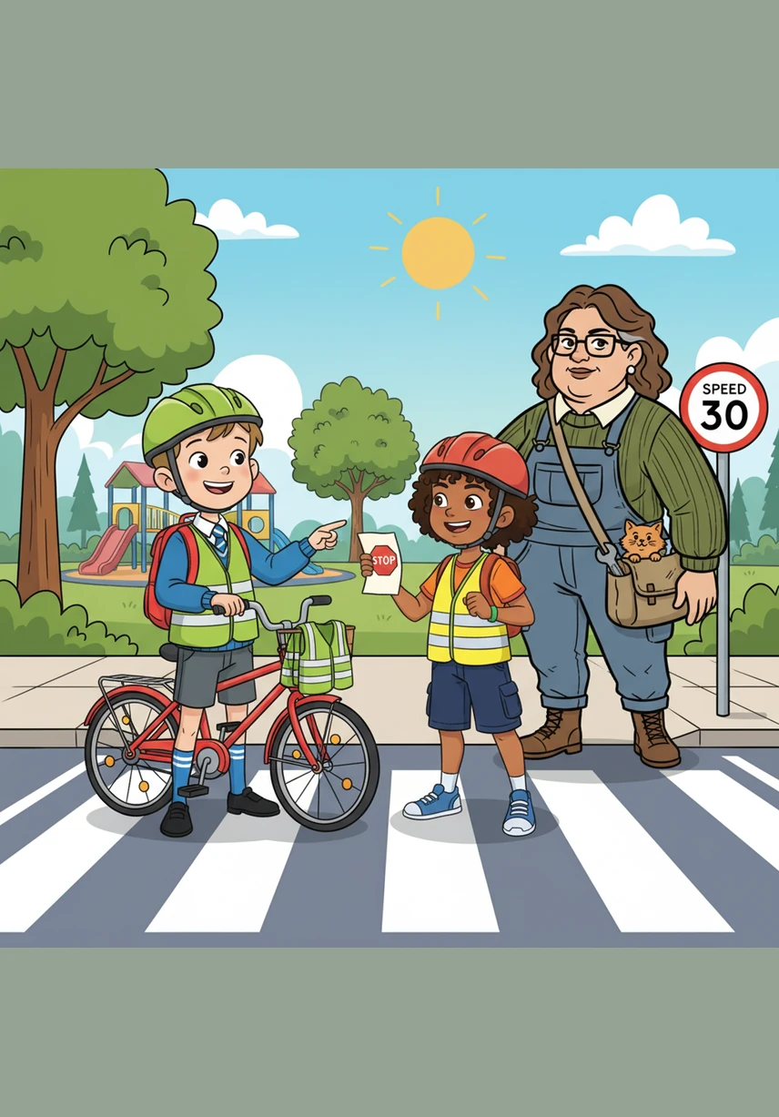Pietie and Khosi are now road safety experts who know how to stay safe while having fun outdoors. Be like Pietie and Khosi by always following the road safety rules whenever you go on an adventure.