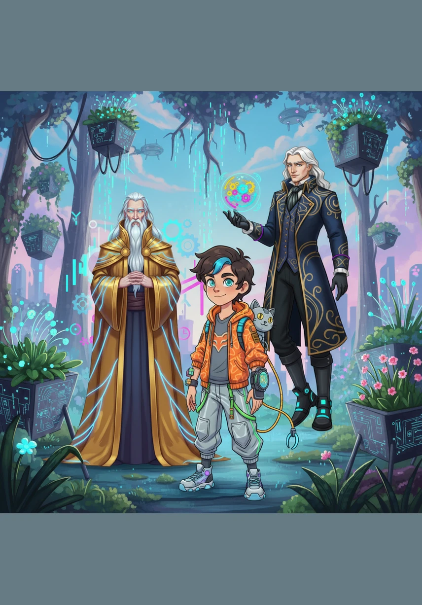 Данияр өзін алма ағаштары ауада қалқып тұрған оғаш әрі әдемі бақта тапты. Оның алдынан парасатты жүзді Исаак Ньютон шығып, ауырлық күші мен қозғалыс заңдарының құпиясын табиғат аясында түсіндіре бастады.