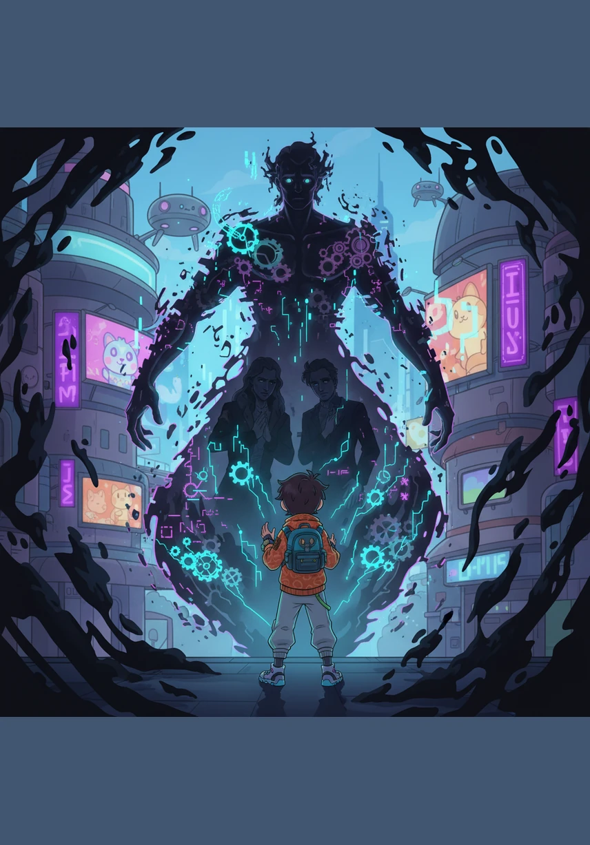 Кенеттен оның алдынан Көлеңке — уақыт парадоксының символы пайда болды. Бұл Даниярдың болашақты өзгертуге деген қорқынышы мен өткендегі қателіктерінің қараңғы бейнесі еді.