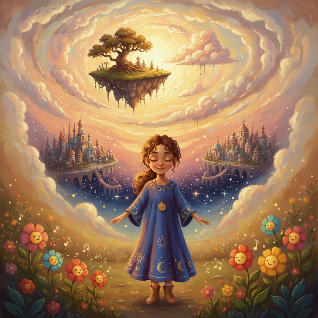 Her imagination now truly awakened, Elara closed her eyes and saw new worlds forming behind her eyelids. She pictured a floating island made of clouds, a bustling city nestled among the stars, and secret gardens where flowers sang. Her mind became a vibrant canvas for endless, thrilling possibilities.