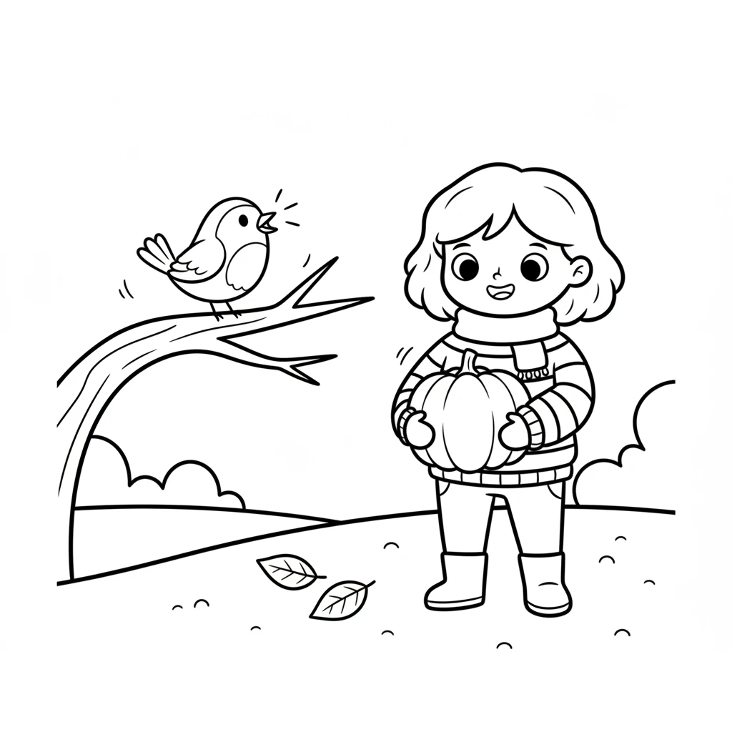 As Leo admired his treasure, a friendly robin landed on a nearby branch. The little bird chirped a cheerful tune, as if congratulating Leo on his wonderful find.