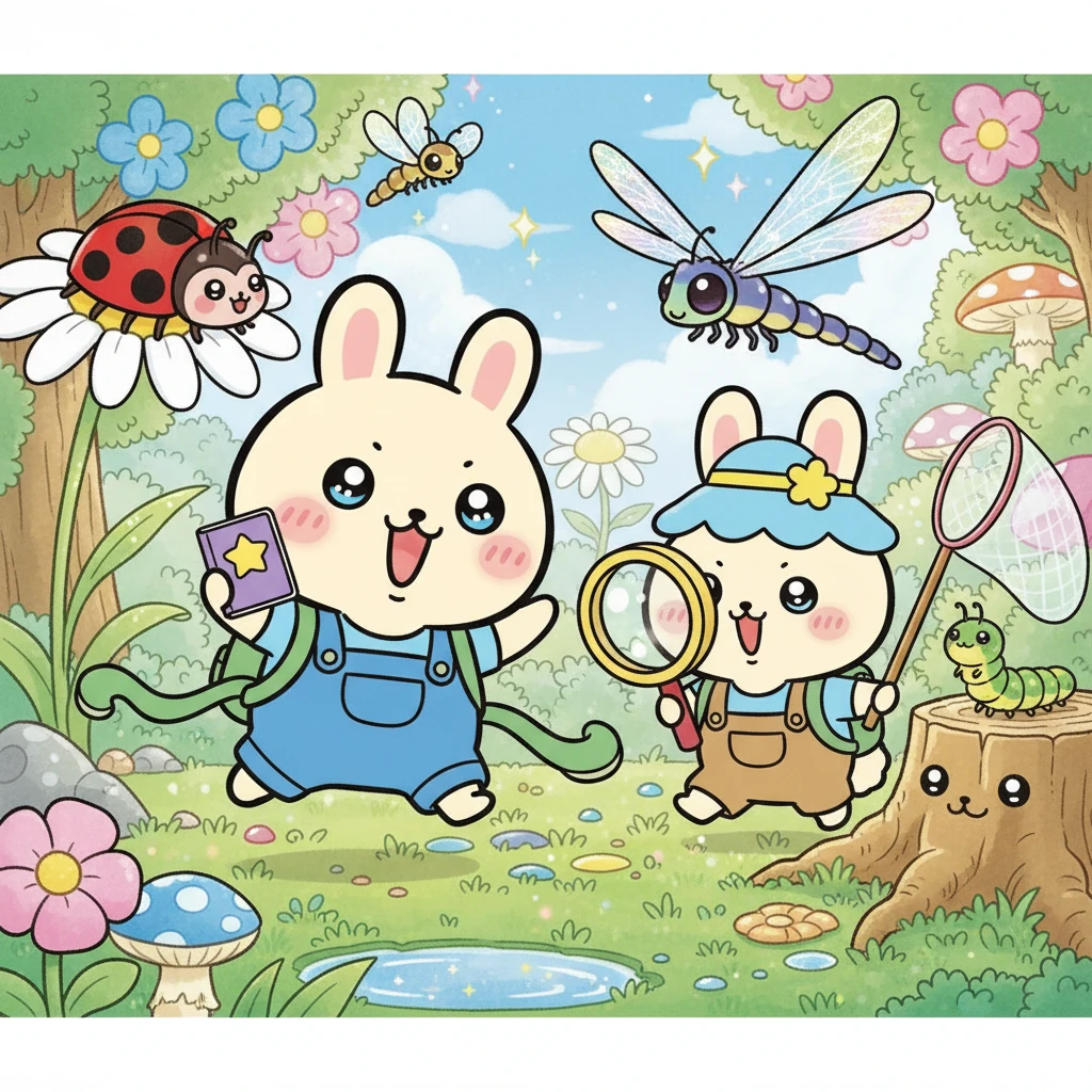 Chiikawa and Hachiware's Bug Hunt