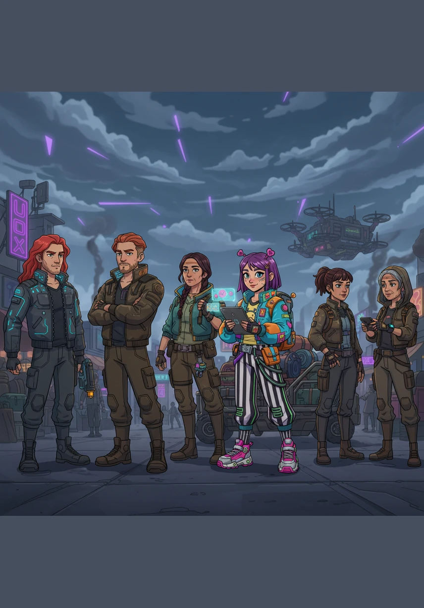 Layla stands with her family as they prepare for a journey to Madinah under a heavy, expectant sky. While her aunts are packed and ready to depart, her uncles remain behind, their refusal to join casting a strange shadow over the start of the trip.