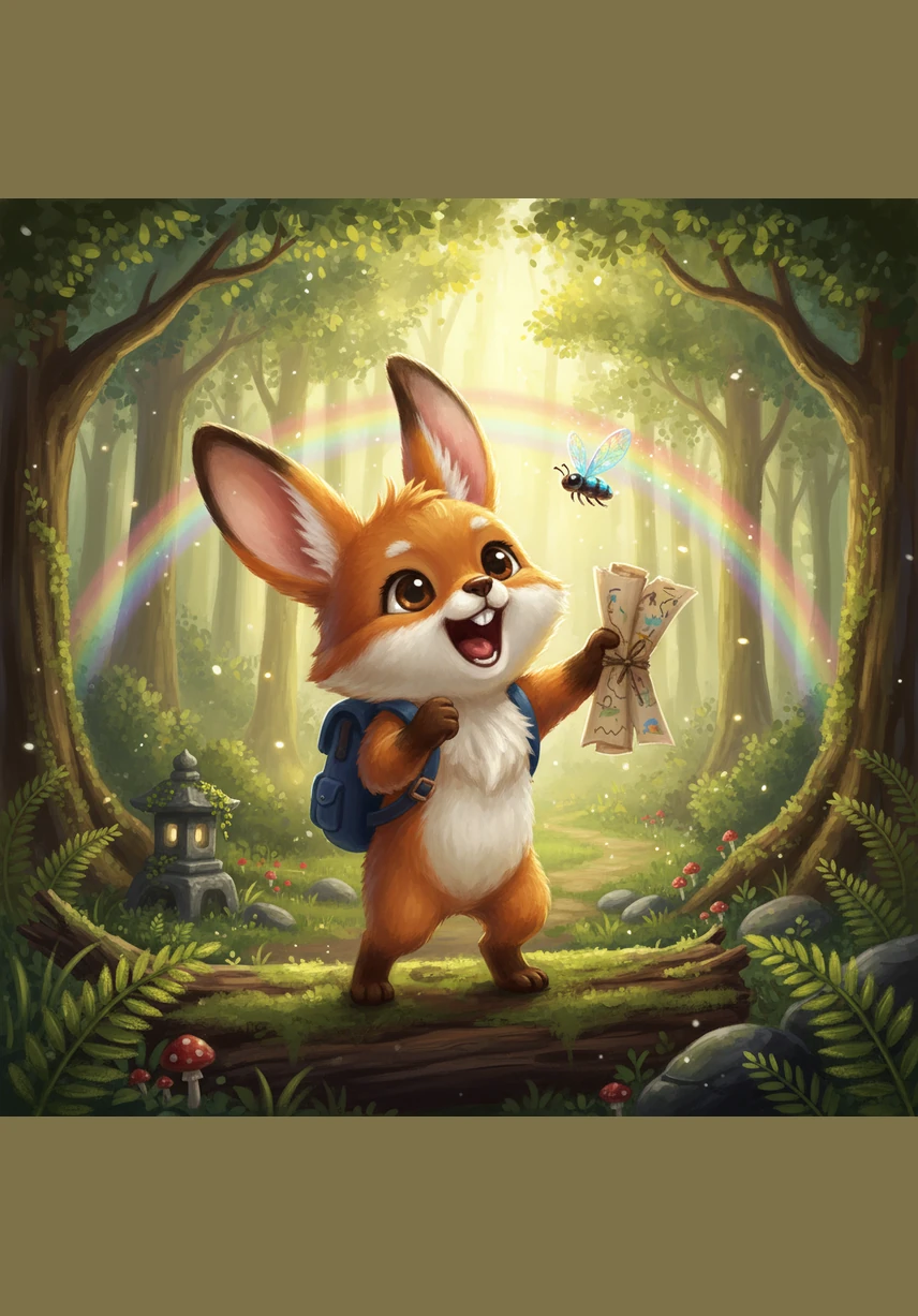 Pip lets out a happy squeal and races toward his family, who wrap him in a big, warm group hug. Finnegan watches from a short distance, feeling a glow of pride and happiness that he could help his little friend get home safely.