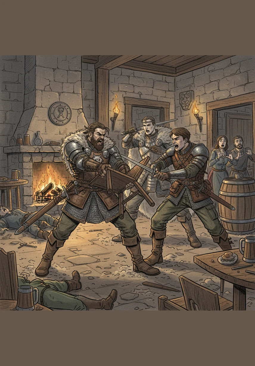 La batalla estalla con una ferocidad brutal cuando Duki monta su propio dragón para enfrentarse cara a cara con el Rey de los Caminantes en un duelo aéreo. En las murallas, Alex, Franly, Jalet y Jairito repelen a las arañas gigantes que intentan escalar las piedras del castillo.