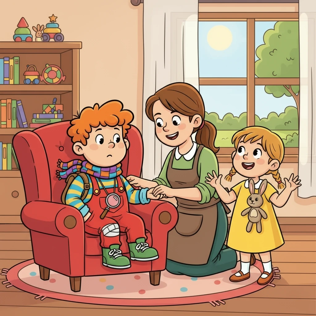 Maminka Vladana ošetřila a pověděla jim, že je důležité dávat si pozor. Teo se zajímal, jak se zranění hojí a Sára se ho snažila rozveselit.