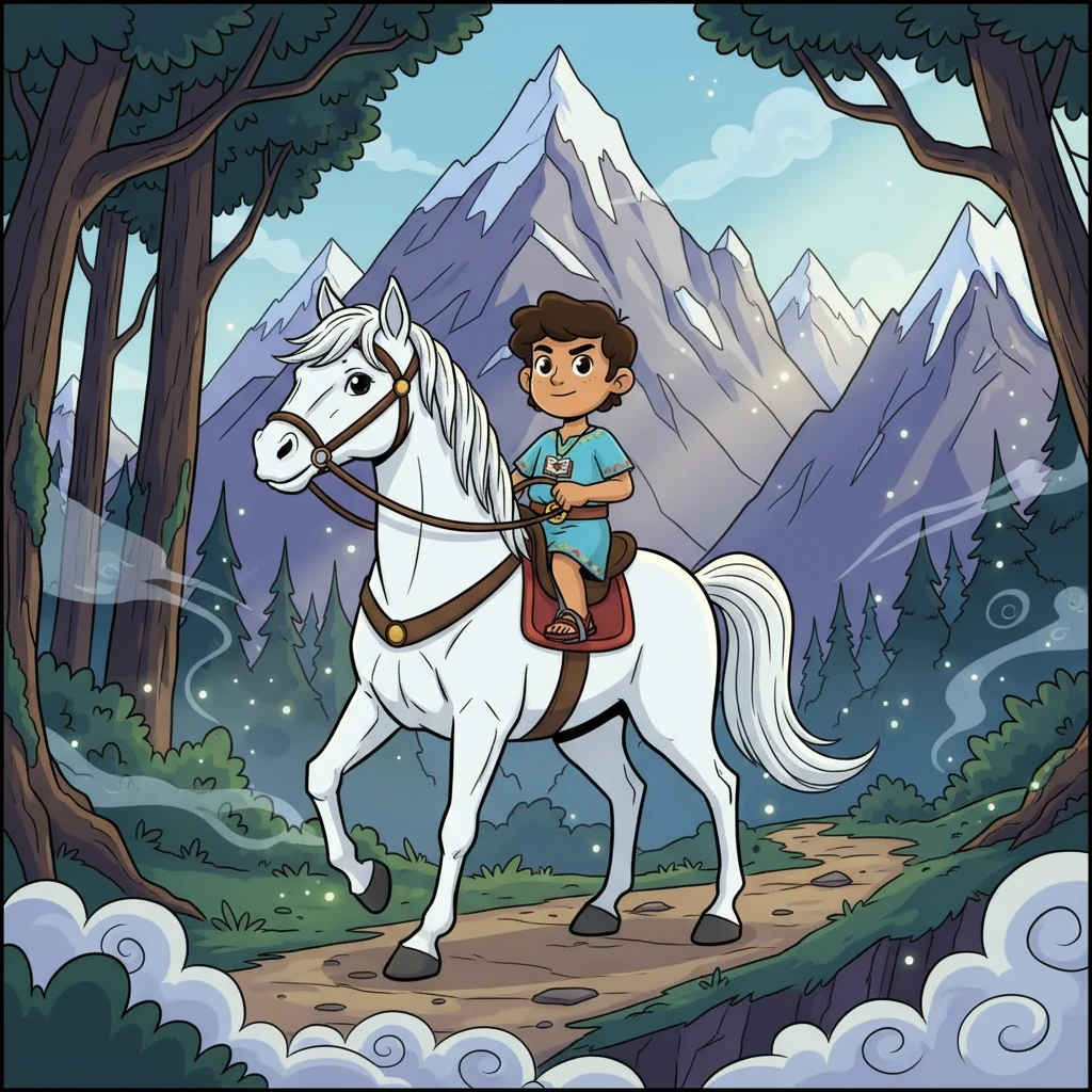 Aurelio, con su fiel caballo blanco, emprendió el viaje ad hominem. Cruzó montañas imponentes y bosques misteriosos, enfrentando cada peligro con valentía y determinación, siempre escuchando su voz interior.