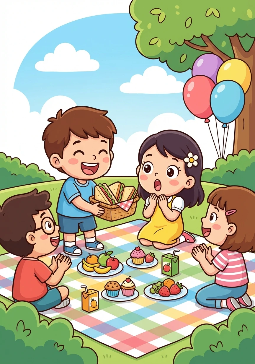 Ethan organizes a surprise picnic for Sakura in her favorite park, filled with her favorite foods and surrounded by their closest friends. It's a day of joy and celebration, a moment of respite from the pain.